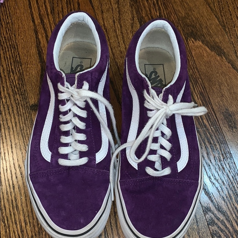 Purple Velvet Vans